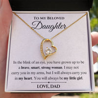 Load image into Gallery viewer, To My Beloved Daughter- My Heart- Necklace
