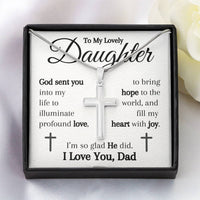 Load image into Gallery viewer, God Sent You- Profound Love- Cross Necklace
