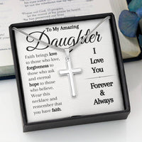 Load image into Gallery viewer, To My Amazing Daughter-Faith- Cross Necklace
