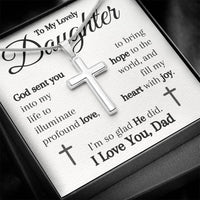Load image into Gallery viewer, God Sent You- Profound Love- Cross Necklace

