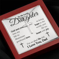 Load image into Gallery viewer, God Sent You- Profound Love- Cross Necklace
