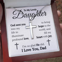 Load image into Gallery viewer, God Sent You- Profound Love- Cross Necklace
