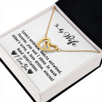 Load image into Gallery viewer, To My Wife- Hearts Entwined- Love Necklace

