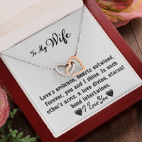 Load image into Gallery viewer, To My Wife- Hearts Entwined- Love Necklace
