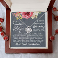Load image into Gallery viewer, To My Incredible Wife- All My Heart- Necklace
