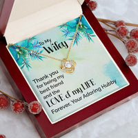 Load image into Gallery viewer, To My Wifey, Love Knot Necklace, Valentine Gift For Her, Gift For Soulmate, Gift For Her, Birthday day gift for Wife
