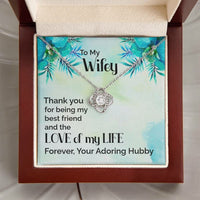 Load image into Gallery viewer, To My Wifey, Love Knot Necklace, Valentine Gift For Her, Gift For Soulmate, Gift For Her, Birthday day gift for Wife
