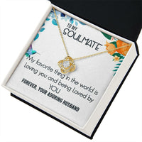 Load image into Gallery viewer, To My Soulmate-Forever- Love Knot Necklace
