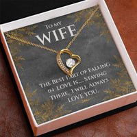 Load image into Gallery viewer, To my Wife- I Will Always Love You- Forever Love Necklace
