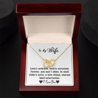 Load image into Gallery viewer, To My Wife- Hearts Entwined- Love Necklace
