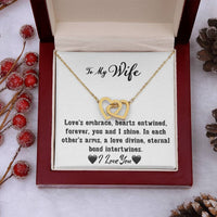 Load image into Gallery viewer, To My Wife- Hearts Entwined- Love Necklace
