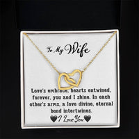 Load image into Gallery viewer, To My Wife- Hearts Entwined- Love Necklace
