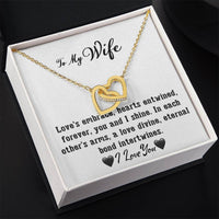 Load image into Gallery viewer, To My Wife- Hearts Entwined- Love Necklace
