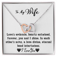 Load image into Gallery viewer, To My Wife- Hearts Entwined- Love Necklace
