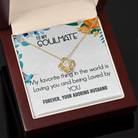 Load image into Gallery viewer, To My Soulmate-Forever- Love Knot Necklace
