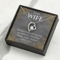 Load image into Gallery viewer, To my Wife- I Will Always Love You- Forever Love Necklace
