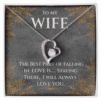 Load image into Gallery viewer, To my Wife- I Will Always Love You- Forever Love Necklace
